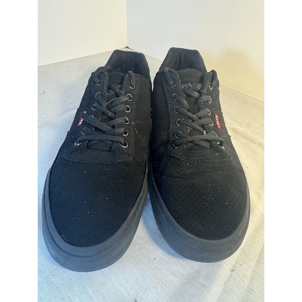 Levi's All Black Low Top Shoes Men's Size 10